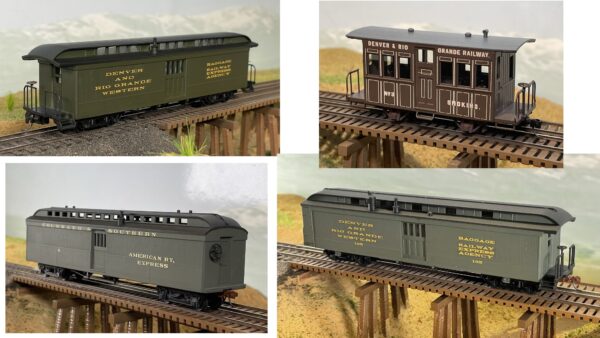 HOn3 baggage cars - all variations